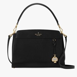 Madison Medium Top Handle Satchel in Black KK285 NWOT